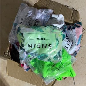 box of 20+ kinis size large from shein